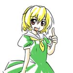  blonde_hair fang higurashi_no_naku_koro_ni houjou_satoko short_hair solo wabi_(wbsk) 