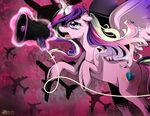  aircraft airplane bomber cutie_mark daughter-of-fantasy equine female friendship_is_magic glowing hair horn horse levitation magic mammal megaphone multi-colored_hair my_little_pony pony princess_cadance_(mlp) purple_theme sparkles winged_unicorn wings 