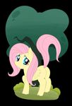  cute equine female feral fluttershy_(mlp) friendship_is_magic mammal my_little_pony pegasus presenting presenting_hindquarters raised_tail shy solo soo thegalen wings 