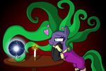  &lt;3 candle clothed clothing costume drako1997 electro_orb equine female friendship_is_magic fur green_eyes green_hair hair horse love_heart mammal mane-iac_(mlp) my_little_pony pony purple_fur solo 