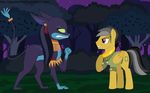  ahuizolt_(mlp) ahuizotl_(mlp) crossgender daring_do_(mlp) equine female friendship_is_magic horse jaquelindreamz male mammal my_little_pony pegasus pony ring smile wings 