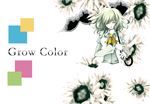  album_cover aonoe ascot closed_eyes cover flower green_hair juliet_sleeves kazami_yuuka long_sleeves open_clothes open_vest parasol puffy_sleeves shirt solo sunflower touhou umbrella vest 