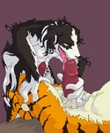  border_collie canine dog donnamonyo erection faceless_male feline gay hi_res humanoid_penis licking male mammal nude oral oral_sex penis penis_licking sex sitting tiger tongue tongue_out 