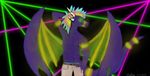  dragon glowing hair lasers male solo topless wings zephyra zepyrus 