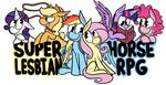  applejack_(mlp) blonde_hair blue_fur book cowboy_hat equine female feral fluttershy_(mlp) friendship_is_magic fur group hair hat horn horse karpet-shark lasso mammal multi-colored_hair my_little_pony orange_fur pegasus pink_fur pink_hair pinkie_pie_(mlp) plain_background pony purple_fur purple_hair rainbow_dash_(mlp) rarity_(mlp) reading super_lesbian_horse_rpg text twilight_sparkle_(mlp) two_tone_hair unicorn white_background white_fur winged_unicorn wings yellow_fur 