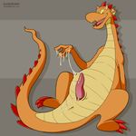  aledonrex chip_&#039;n_dale_rescue_rangers chip_'n_dale_rescue_rangers cum cum_in_hand cum_on_self cum_string disney dragon dtz erection gay horn looking_at_viewer male nude open_mouth penis plain_background scalie solo tapering_penis 