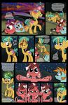  centipede comic dialog donkey english_text equine firefly flare forest friendship_is_magic giant_centipede horn horse humor insect lens lens_flare mammal metacommunication my_little_pony night original_character pony pun smudge_proof snails_(mlp) snips_(mlp) tails tails_(mlp) text tree unicorn 