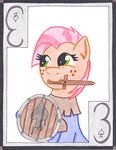  babs_seed_(mlp) card cardstock equine friendship_is_magic hair horse mammal my_little_pony playing_card pony shield smile spade sword the1king three weapon 