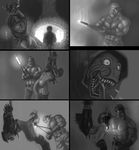  anal anal_insertion anal_penetration argonian arms_above_head arms_behind_back back back_turned bent_over bottomless bound candle clothing comic duo eyes_closed fangs fire front gloves greyscale hat insertion male monochrome murskahammas muscles open_mouth orc pain pecs penetration raised_tail reptile rope saliva scalie screaming side_view standing tail_grab the_elder_scrolls tongue topless torn_clothing torture video_games 