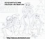  2013 adventure_time anthro areola big_breasts bikini black_and_white breasts christmas christmas_tree clothed clothing crossover equine erect_nipples female friendship_is_magic group holidays horn horse huge_breasts human jojocoso mammal monochrome my_little_pony navel nipples pony skimpy swimsuit tree twilight_sparkle_(mlp) unicorn 