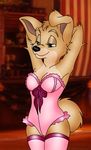 anthro anthrofied canine clothing corset dog female folwilliar lady_and_the_tramp legwear mammal solo stockings 