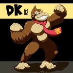  absurd_res ape donkey_kong_(series) hi_res kong mac-daddy_(artist) male mammal muscular muscular_male necktie nintendo primate smile solo super_smash_bros super_smash_bros_ultimate teeth video_games 