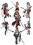  antiheld bad_id bad_tumblr_id beatrix breasts chimerism cleavage crossed_legs drill_hair eyepatch final_fantasy final_fantasy_ix final_fantasy_xiii fusion gradient_hair hair_over_one_eye hand_on_hip hexafusion highres kirijou_mitsuru large_breasts lightning_farron long_hair multicolored_hair multiple_girls pantyhose persona persona_3 persona_4:_the_ultimate_in_mayonaka_arena pink_hair rapier red_hair red_legwear ringlets skirt sunglasses sword watson_cross weapon 