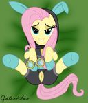  animal_ears bodysuit equine female fluttershy_(mlp) friendship_is_magic gutovi-kun horse lying my_little_pony on_back pegasus pony rabbit_ears seductive skinsuit smile stockings wings 