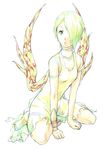  bad_id bad_pixiv_id breath_of_fire breath_of_fire_v dress green_hair lowres nina_(breath_of_fire_v) red_wings solo wings yue_(pixiv2547) 