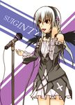  asuto3 bad_id bad_pixiv_id character_name crossover dress headphones long_hair look-alike megurine_luka microphone microphone_stand music red_eyes rozen_maiden silver_hair singing solo suigintou vocaloid white_hair wings 