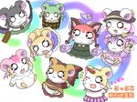  :3 :o ;( ;3 ;d animal_ears arm_cannon arms_up black_eyes black_hat black_wings blush bow braid bright_pupils brown_bow brown_dress bucket cat_ears dress fire floating flying frilled_sleeves frills green_dress green_skirt hair_bow hamtaro hat heart holding horn hoshiguma_yuugi in_bucket in_container kaenbyou_rin kisume komeiji_koishi komeiji_satori kurodani_yamame long_sleeves looking_at_viewer mizuhashi_parsee no_humans one_eye_closed open_mouth paintbrush parody purple_fire purple_skirt red_hair reiuji_utsuho shirt skirt skull smile star subterranean_animism third_eye touhou translation_request twin_braids v-shaped_eyebrows weapon white_shirt wings wooden_bucket y.w_(works) yellow_bow 