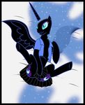  blue_eyes blue_hair cute cutie_mark equine female friendship_is_magic hair hi_res horn horse long_hair mammal my_little_pony nightmare_moon_(mlp) pony smile solo up1ter winged_unicorn wings 