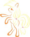  alpha_channel applejack_(mlp) blonde_hair equine female friendship_is_magic hair hi_res horse long_hair mammal my_little_pony pony smile solo up1ter 