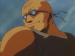  80s animated animated_gif bald beam death eyeballs guro m.d._geist male male_focus oldschool skull sunglasses 