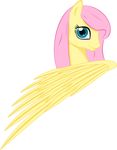  alpha_channel blue_eyes equine female fluttershy_(mlp) friendship_is_magic hair hi_res horse long_hair looking_at_viewer mammal my_little_pony pegasus pink_hair pony smile solo up1ter wings 