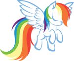  alpha_channel equine eyes_closed female friendship_is_magic hair hi_res horse mammal multi-colored_hair my_little_pony pegasus pony rainbow_dash_(mlp) rainbow_hair solo up1ter wings 