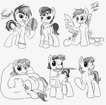  bag baking_tray bean_bag black_and_white bonbon_(mlp) cheerilee_(mlp) clothing crossgender cutie_mark derp_eyes derpy_hooves_(mlp) equine eyewear friendship_is_magic glasses glowing hair hand headphones horn horse levitation lyra_(mlp) lyra_heartstrings_(mlp) magic male mammal monochrome my_little_pony necktie octavia_(mlp) package parcel pegasus pony record shirt sitting standing sunglasses tray tsitra360 two_tone_hair unicorn vinyl_scratch_(mlp) wings 