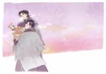  black_hair emiya_kiritsugu fate/zero fate_(series) haori itoda_(spica) japanese_clothes kimono kotomine_kirei multiple_boys snow snowing 