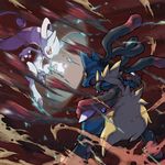  battle bullet fight invalid_color invalid_tag lucario mega mega_evolution mega_lucario mega_mewtwo_y mewtwo nintendo pok&#233;mon pok&eacute;mon powerful punch red_eyes unknown_artist video_games y 