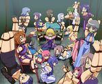  6+girls aizawa_sakuya aqua_hair asakaze_risa ball_gag bdsm blonde_hair blue_hair bondage bound breasts brown_hair chair china_dress chinese_clothes dress female gag glasses green_hair grey_hair hanabishi_miki harem harukaze_chiharu hayate_no_gotoku! highres kasumi_aika katsura_hinagiku kijima_saki long_hair maria maria_(hayate_no_gotoku!) multiple_girls nishizawa_ayumu pink_hair purple_hair rope saginomiya_isumi sanzen'in_nagi sanzenin_nagi segawa_izumi shibari short_hair sonia_shaflnarz suirenji_ruka suspension tennousu_athena tsugumi_ruri 