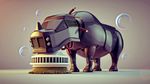  bubble bubbles cgi cleaning detailed machine mammal mechanical rhinoceros robot vehicle wires zhivko_terziivanov 