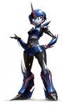  autobot blue_eyes female machine mechanical panicjob_(pixiv) robot transformers transformers_prime unknown_artist wide_hips young 