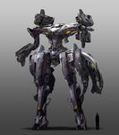 comparison energy_gun gun mecha no_humans original pinakes realistic robot science_fiction weapon 