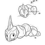  eyes_closed monochrome nintendo onix pok&#233;mon pok&eacute;mon sleeping unknown_artist video_games zzz 