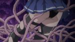  1girl animated animated_gif ass etou_fujiko ichiban_ushiro_no_daimaou panties skirt tentacle thighhighs torn_clothes underwear 