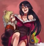  abuse adiane bad_id bad_tumblr_id blood breasts cleavage corset eyepatch femdom large_breasts larkles lipstick long_hair makeup scorpion_tail tail tattoo tengen_toppa_gurren_lagann viral 