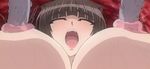  black_hair breasts eyes_closed in&#039;youchuu in&#039;youchuu_shoku in'youchuu in'youchuu_shoku insertion kayama_sui large_insertion lowres nipple_penetration nipples object_insertion open_mouth purple_eyes rape tentacle 