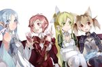  aicky animal_ears asuna_(sao) asuna_(sao-alo) blonde_hair blue_eyes blue_hair braid brown_hair cat_ears detached_sleeves fairy goblet green_eyes highres leafa lisbeth lisbeth_(sao-alo) long_hair minigirl multiple_girls pillow pina_(sao) pink_hair pointy_ears ponytail red_eyes short_hair silica silica_(sao-alo) sword_art_online thighhighs twin_braids twintails yui_(sao) yui_(sao-alo) 