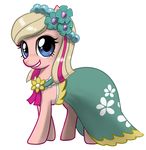  blue_eyes clothing dress equine female friendship_is_magic fur horse john_joseco mammal meghan_mccarthy my_little_pony original_character pink_fur ponification pony solo two_tone_hair 