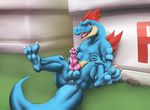  alligator anus balls butt cum erection feraligatr hi_res knot lizardlars male nintendo nude orgasm penis pok&#233;mon pok&eacute;mon presenting presenting_hindquarters reclining reptile scalie sitting smile solo spread_legs spreading video_games 