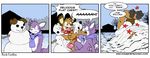  canine cat collar comic dialog dog edit english_text feline female flat_chested grape_jelly_(housepets!) housepets! humor male mammal peanut_butter_(housepets!) penis rick_griffin scarf snow snowman text webcomic winter 