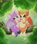  animated blush couple duo dust:_an_elysian_tail female fidget forest games invalid_tag littlepolka male nimbat pregnant tree video_games wings 