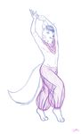  belly_dancer blackrose canine chiroina chyo harem_outfit jaiden male mammal sketch solo wolf work_in_progress 