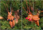  balls bent_over cervine christmas christmas_tree clay feces feral holidays hooves horn humor mammal not_furry ornament penis photo presenting reindeer rudolph scat sculpture tongue tongue_out tree 