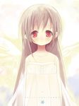  absurdres brown_hair child highres long_hair original red_eyes shiro_(octet) solo tears wings 
