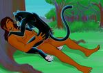  anthrofied bagheera bagheera_(jungle_book) bagira black_fur brown_hair dark_skin feline female fur hair hamsy human human_on_anthro interspecies male mammal maugli mowgli panther penetration russian straight vaginal vaginal_penetration 