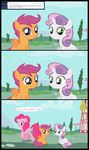  comic computer equine female friendship_is_magic horn horse jananimations laptop mammal my_little_pony pegasus pinkie_pie_(mlp) pony scootaloo_(mlp) smile sweetie_belle_(mlp) tumblr unicorn wings young 