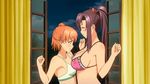  amaya_haruko animated animated_gif bouncing_breasts bra breast_slap breasts large_breasts maken-ki! minaya_uruchi nipples transparent_clothes underwear 