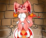  crystal female fire open_mouth pad pussy puzzle_&amp;_dragons puzzle_and_dragons ruby_carbuncle ryugadaisukidesu video_games wall 