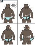  back_turned bear blush briefs butt clothes_rip dialog embarrassed english_text from_behind looking_back mammal nude rip sloth_bear sound_effects text tumblr underwear underwear_rip willy_(artdecade) 